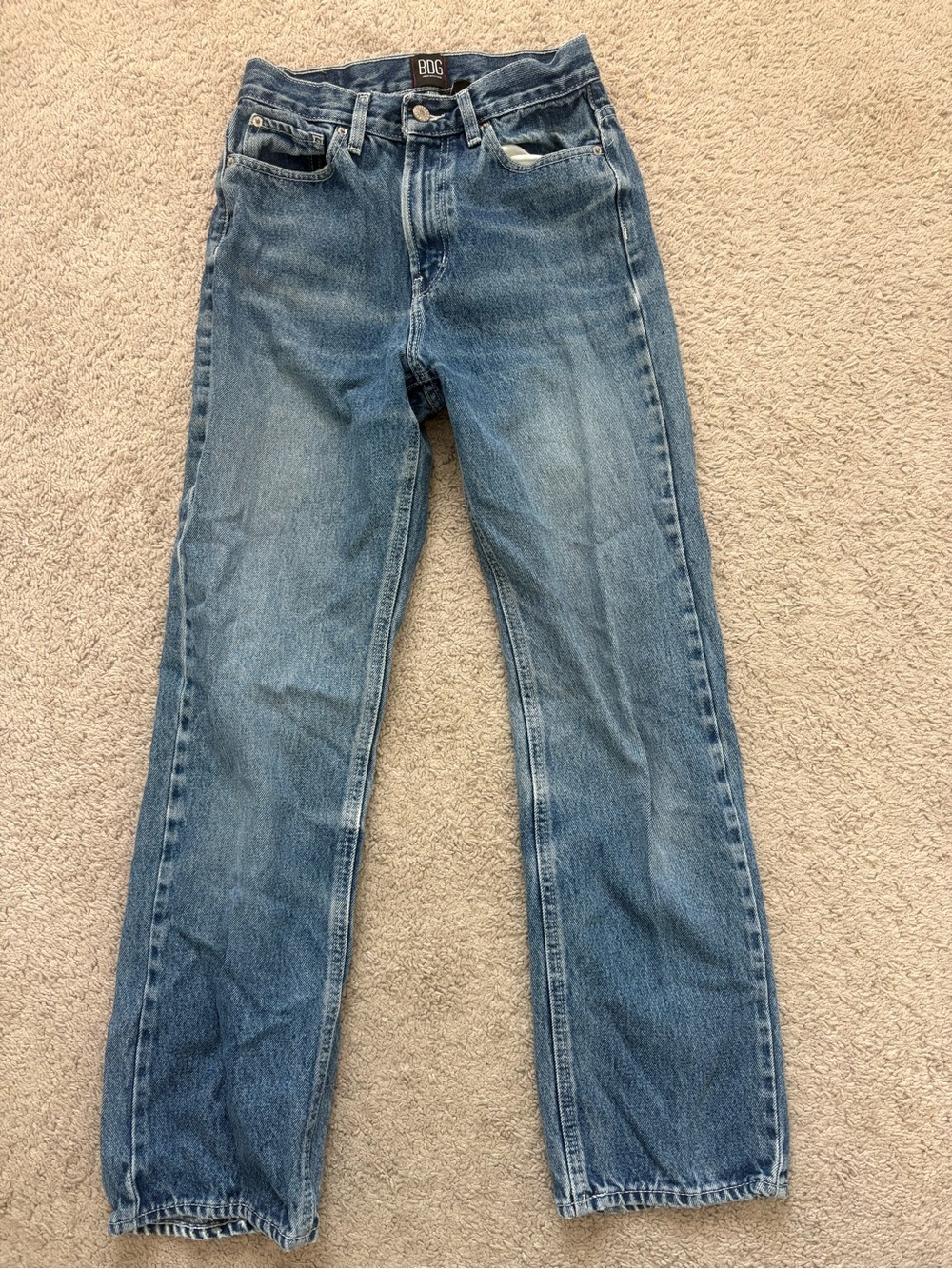 BDG Men Straight Jeans in Light Blue Denim